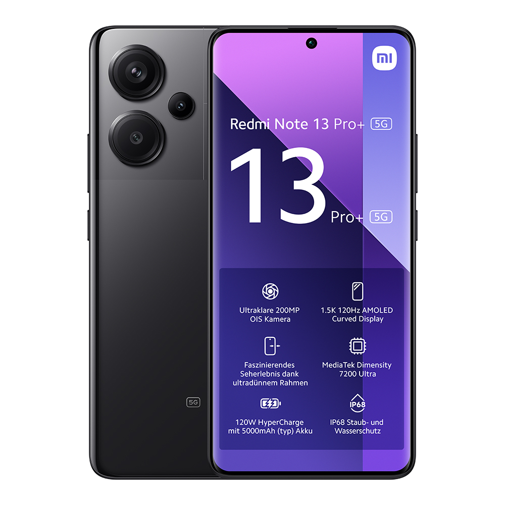 Redmi Note 13 Pro+ 5G 12GB/512GB Smartphone | Schwarz